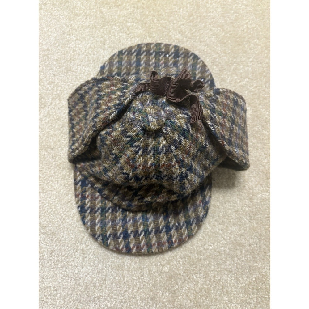 Jonathan Richard Made In Ireland Deer Stalker/ Sherlock Holmes Hat Sz Small Vtg - Picture 2 of 5